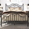 LoVinson Full Bed Frame with Headboard and Footboard, Modern Metal