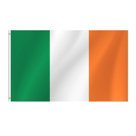 Ireland Flag, 3x5 Ft Irish Flag, Vivid Color Fade Resistant With Brass Grommets for Party Parades Sports Events Patriotic Holidays Outdoor Indoor Decorations