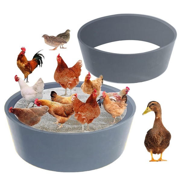 Chicken Dust Bath Tub, 25'' D * 5.9'' H, Bottomless