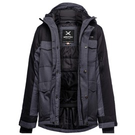 Arctix Kids' Insulated Quilted Lining Cold Weather Everyday Jacket, Steel Heather, Medium