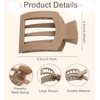 6 Pack Flat Hair Clips for Women Lay Down Claw