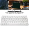 Wireless Keyboard Mini 78 Keys Ultra Thin Portable White Computer