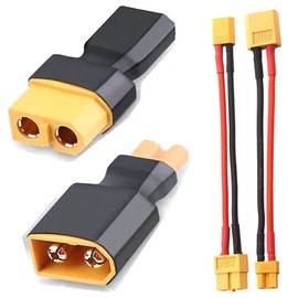 JIECHUN 2 pares XT30 a XT60 enchufe hembra macho adaptador conector inalámbrico para RC FPV dron coche Lipo NiMH cargador de batería ESC