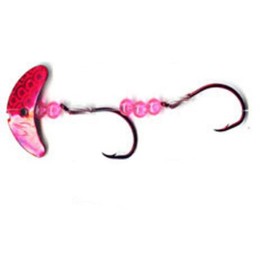 Mack's Lure 22142 Double Whammy - Smile Blade Sockeye Pro Bait Rig Red Scale