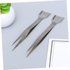 ABOOFAN 2pcs Professional Jewelry Tweezers with Scoop Shovel for Diamond