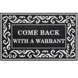 Lzuso Indoor Outdoor Door Mats Welcome Mat Come Back with A Warrant Door Mats Funny Front Mats with Non Slip Rubber Backing Durable Easy to Clean Entrance Mat for Home Farmhouse Patio