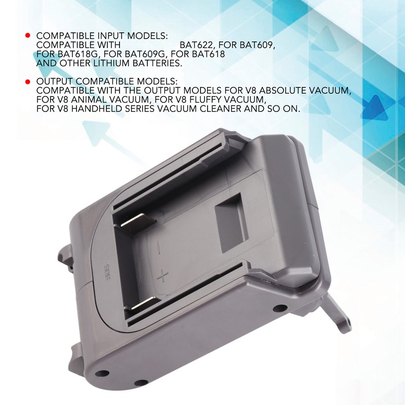 Battery Adapter Robust Housing Wear Tear Light Weight Resisting Battery