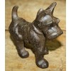 Vintage Cast Iron Scottie Dog Doorstop Papper Weight Schnauzer Dogs