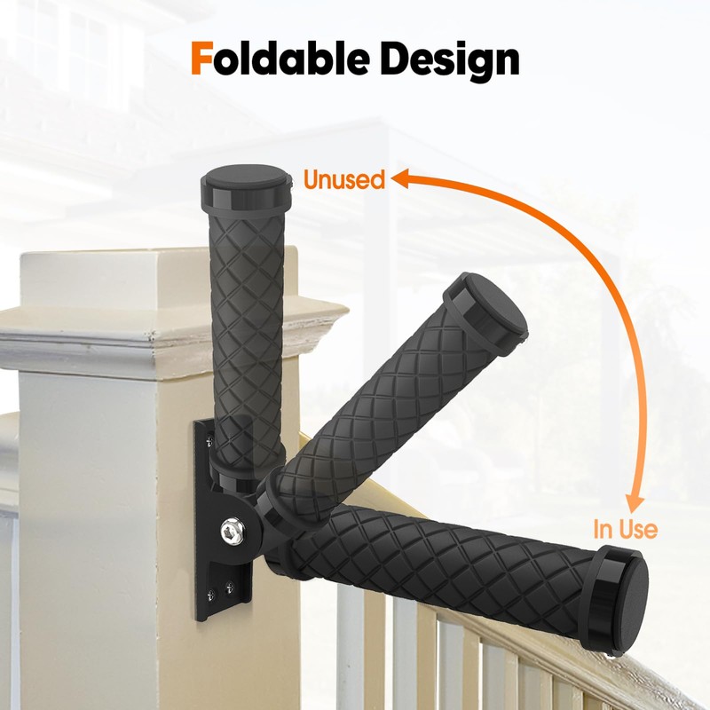 Koalafast Flip Up Grab Bars for Seniors for Wall 6.7