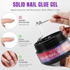 Solid Nail Glue for Fake Nails, Long-Lasting Non-Toxic Nail Adhesive,