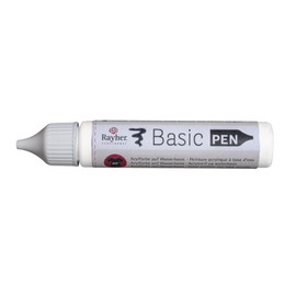Rayher 38891102 Basic Pen Bottle 28 ml White
