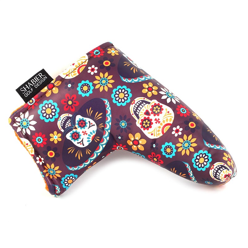 SHABIER Cubierta para putter de golf, diseño de calavera, cubierta