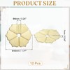 QUARKZMAN 12Pcs Placca Posteriore Pomello Mobiletto, 1.77 Pollice Forma Esagono