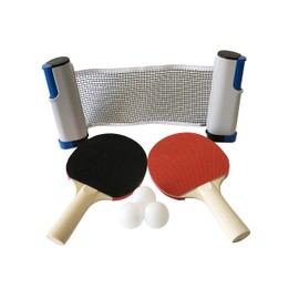 LITEC Family Table Tennis Set, Home Table Tennis, 2 Rackets, 3 Balls Net, 108 Balls