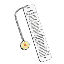 College Girls Valentine Day Gifts, Daughter Valentine's Day Gift from Mom, to My Daughter Bookmarks, Teen Girl Stuff, Valentines Gifts for Kids, Anxiety Relief Items, Stress Relief Gift for Women