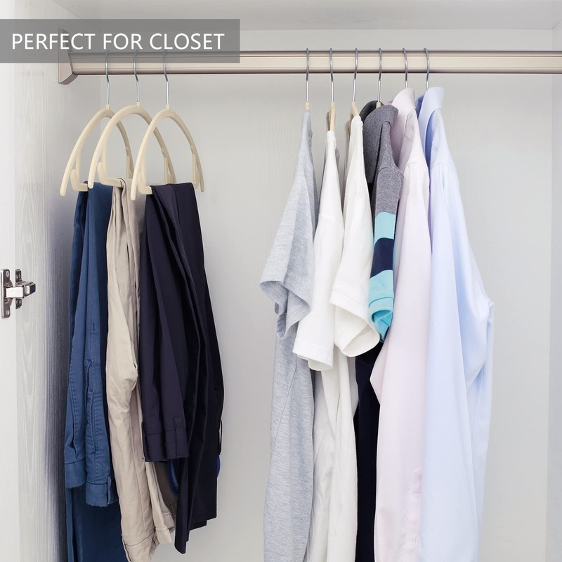 MIZGI Premium Velvet Hangers 50 Pack Heavyduty- Non Slip No