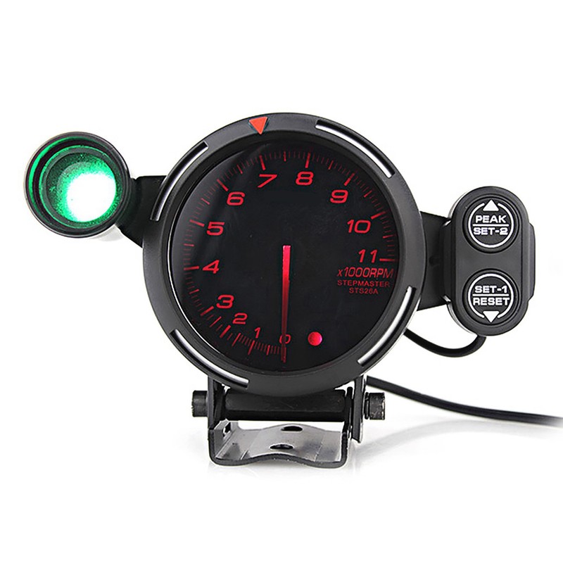 12 V 80mm 3.75in Tachometer Modified LED 11000 RPM Speed