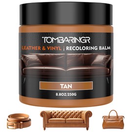 Leather Recoloring Balm – Repair Kit for Furniture Dye for Furniture Car Seats Shoes Repair Leather Dye for Scratched and Faded Couch Color Restorer - Tan