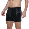 GENEMEN Mens Metallic Shorts Sparkly Shiny Holographic Short Pants Rave
