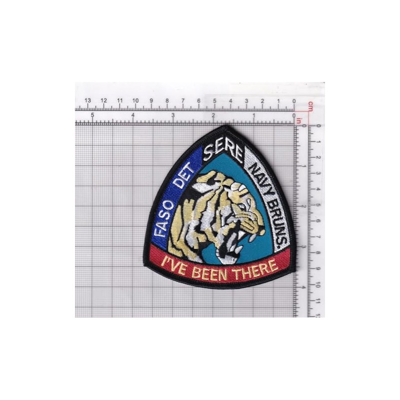 FASO Det SERE Navy Brunswick Patch, 4 inch, Hook and