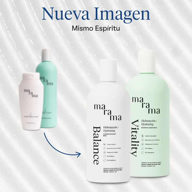 Marama Aloe Y Herbal Kit Tratamiento Para Cabello Maltratado