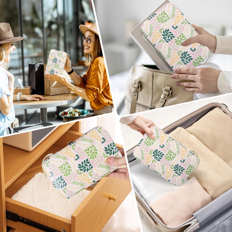 Sewing Kit with Leaf Case, Complete Threads and Needles Set,