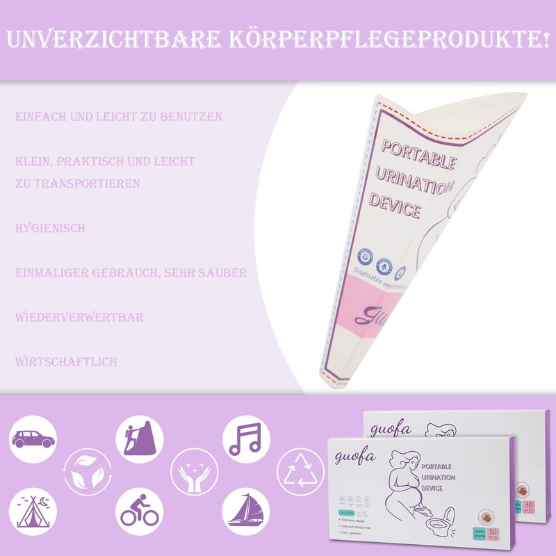 Jasvelly Urinal for Women, Foldable Urinal, Portable Urinal, Standing or