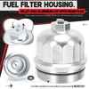 PTNHZ Billet Aluminum Cap W/Drain Plug Fuel Filter Housing Compatible