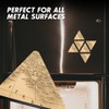 1x Triangle MDF Magnet 6cm - Antique World Map Mediterranean