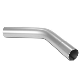 DNA MOTORING 2 Inches Mild Steel DIY Custom Exhaust Tubing 45 Degree Bend Pipe, Universal Fit, ZTL-PP-20-45-RAW