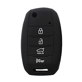 Key Fob Cover for Forte Soul: 4 Buttons Silicone Remote Case Protector Fit for Kia Optima Sportage Sedona NIRO Hybird Sorento 2012 to 2023 TQ8RKE3F05 95430B2100 95430A7200 OSLOKA875T TQ8RKE4F27 Black