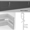20 pcs 2-1/8 inch Hidden Channel Valance Clips for Horizontal