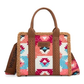 wrangler [Wrangler] [VIP] Fluffy Sherpa Crossbody Bag for Women for Festival Season Outfit, Fashion Tote for Work, Casual, Gift for friends - Color: Brown