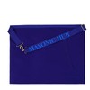 100% Lambskin MASONIC PAST MASTER APRON Handcrafted with Blue Silk