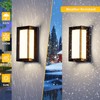 Degruand LED Modern Outdoor Wall Light 18W Rectangular,1800LM Bright Porch