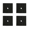 Pack of 4 Rubber Vibration Dampers, 100 x 100 x