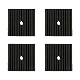 Pack of 4 Rubber Vibration Dampers, 100 x 100 x 20 mm Insulation Vibration Absorbing Pad Damping Mat for Air Conditioning Air Compressor