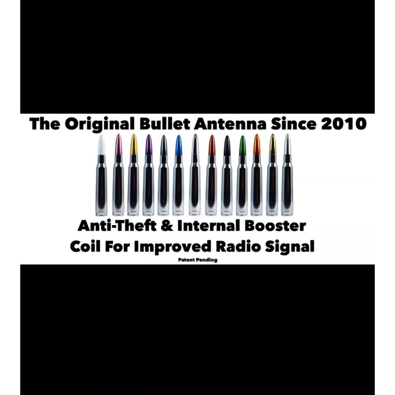 VMS Chrome and Silver Bullet Antenna For Ford F150 F250