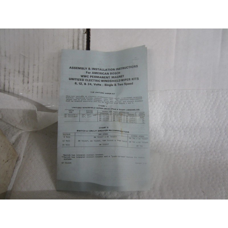 American Bosch windsheild wiper motor WC19612