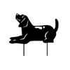 3PCS/Set Animal Silhouette Stake Dog Garden Decoration Dog Silhouette for