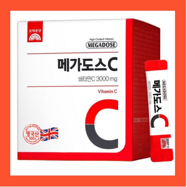 Korea Eundan Megadose Vitamin C 3000 Powder High Dose Vitamin C / 고려은단 메가도스 비타민c 3000 분말 가루 고용량 비타민씨