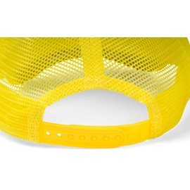 stylebreaker 04023007 5 Panel Mesh Trucker Baseball Cap Adjustable Unisex - White-Yellow