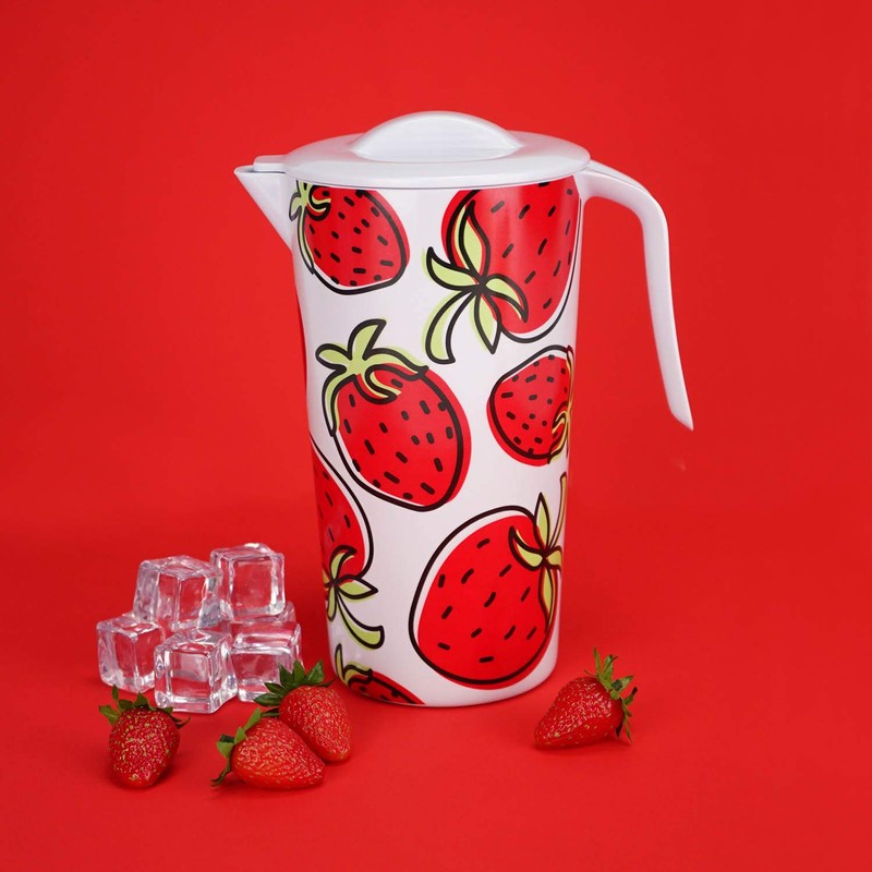 Jug with Lid Strawberries 1.5 L