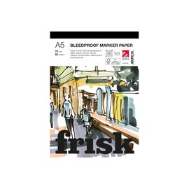 Frisk 23169705 Marker Paper Pad A5, White