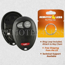 Remotez4less For Replacement Keyless Entry Remote Key Fob Shell Case 3 Button Pad L2C0007T