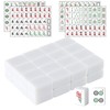 gisgfim Blank Mahjong Tiles Set Include 28 Pcs Blank Mahjong