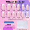 AddFavor French Tips Press on Nails Medium Square Fake Nails,