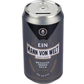 Mann im Glück 9614 Money Box, Metal/Tin, Colourful, One Size