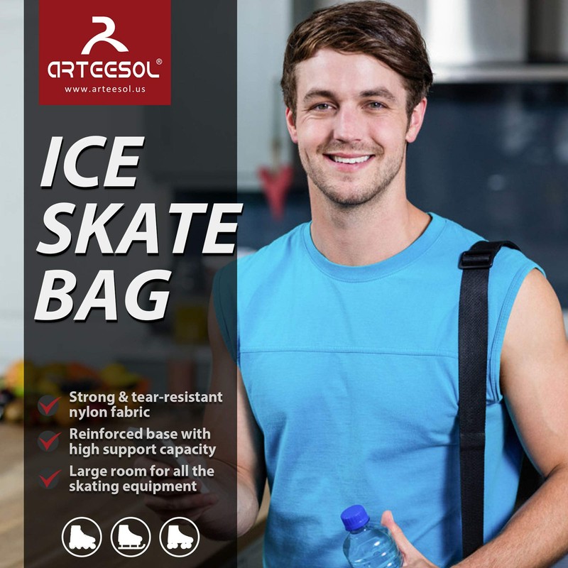 Blackace arteesol Roller Skate Bag,Ice Skate Bag,Inline Skate Bag for