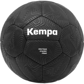 Kempa Spectrum Synergy Primo Black & White Handball Training and Play Ball with Unique 30 Panel Construction - Suitable for All Ages - Black - Size 2